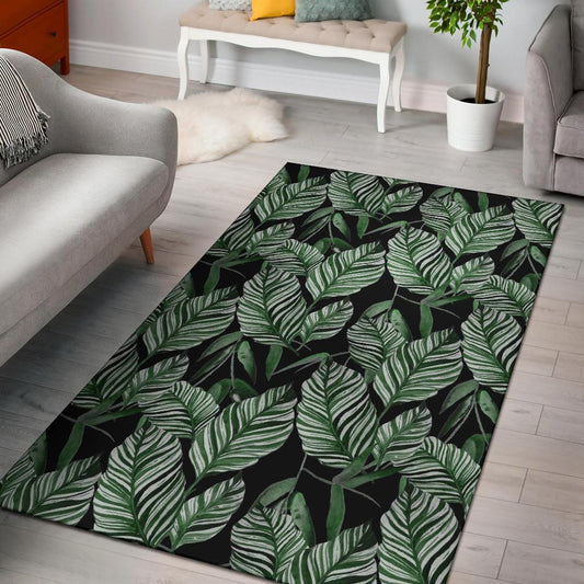 Palm Leaves Pattern Print Design PL09 Area Rugs