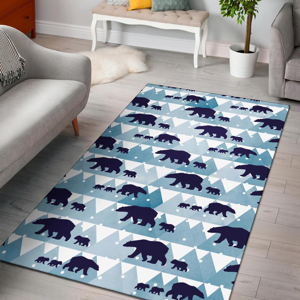 Bear Pattern Print Design BE01 Area Rugs