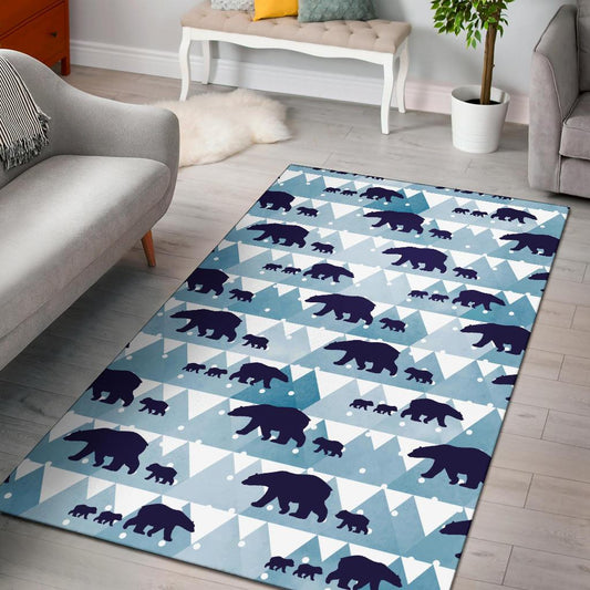 Bear Pattern Print Design BE01 Area Rugs