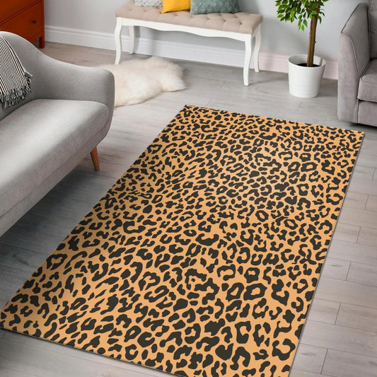 Leopard skin print Area Rug