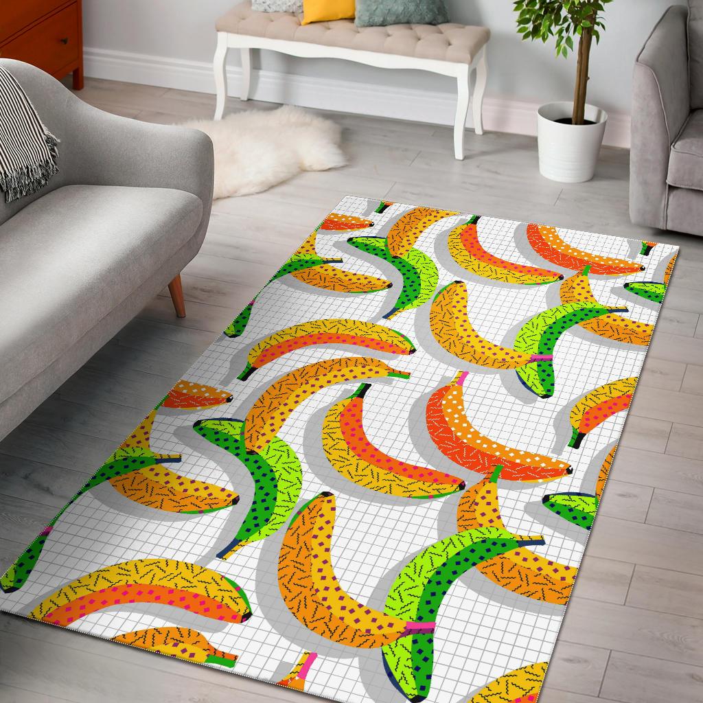 Banana Geometric Pattern Area Rug