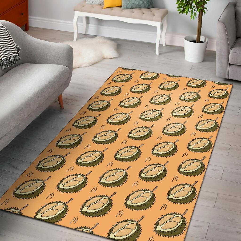 Durian Pattern Print Design DR02 Area Rugs