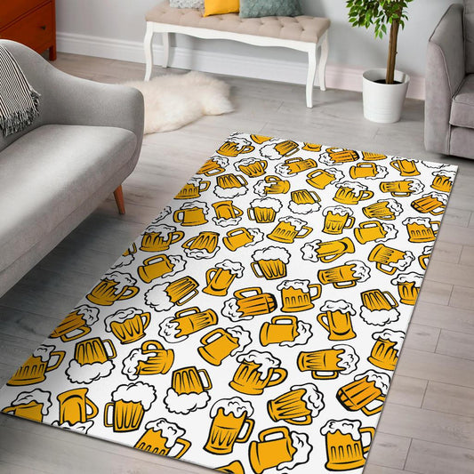 Beer design pattern Area Rug
