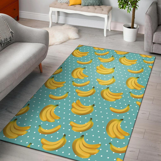Banana Pattern Print Design BA02 Area Rugs