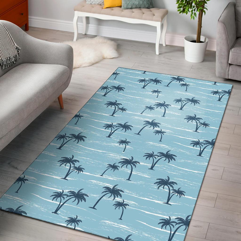 Palm Tree Pattern Print Design PT04 Area Rugs