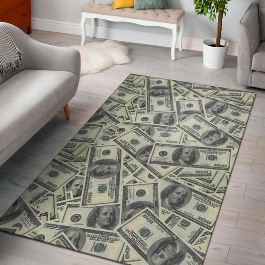 Dollar Pattern Print Design DO02 Area Rugs