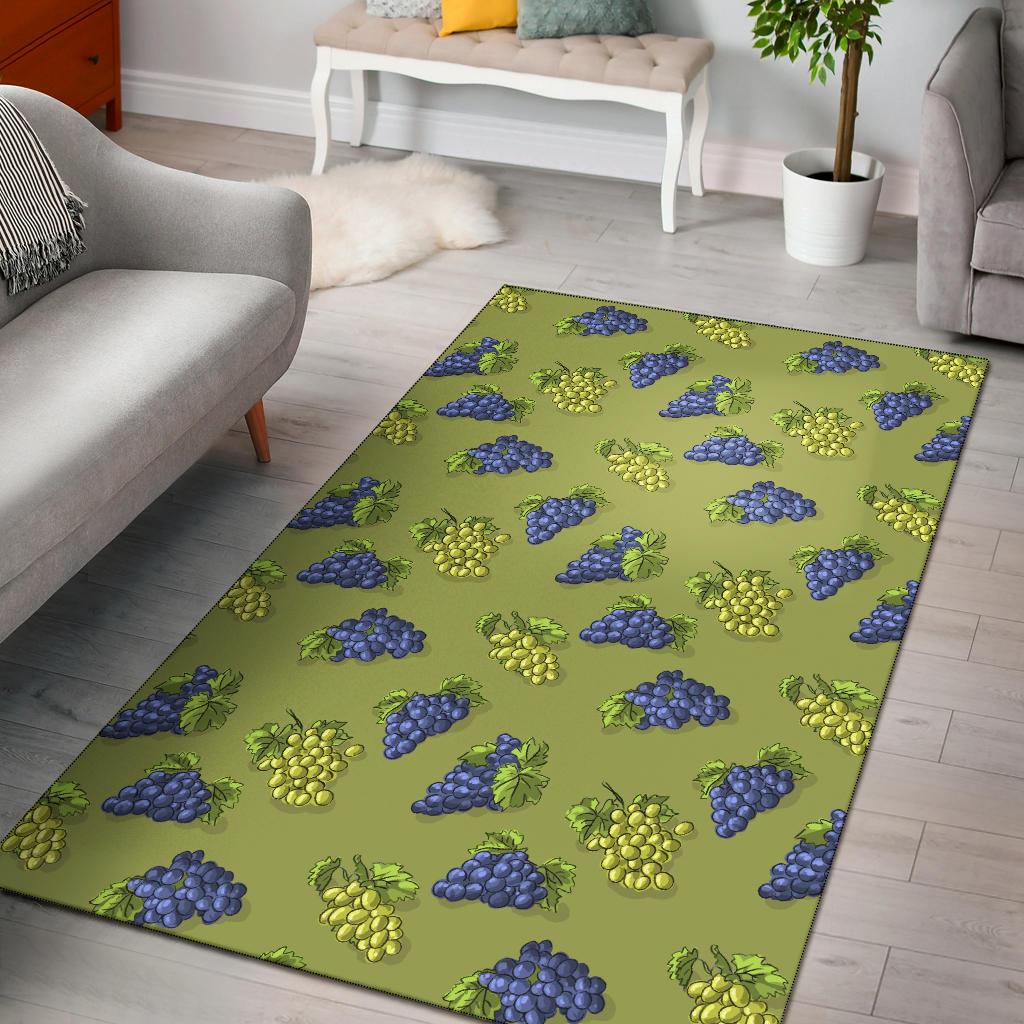 Grape Pattern Print Design GP08 Area Rugs