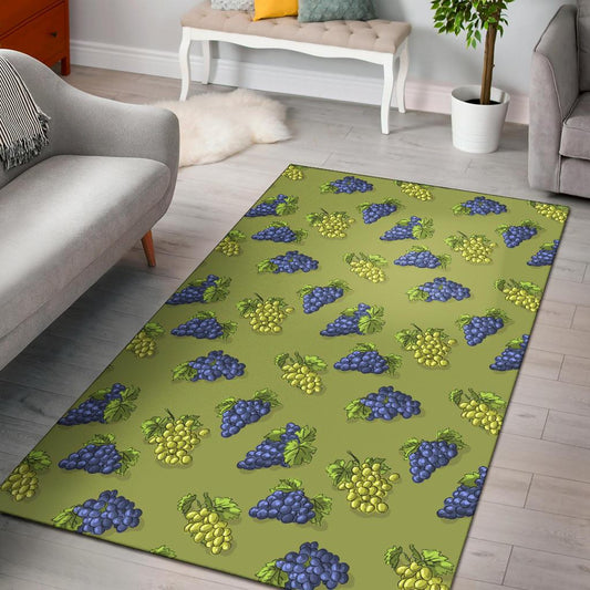 Grape Pattern Print Design GP08 Area Rugs