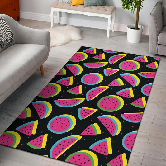 Watermelon Pattern Print Design WM07 Area Rugs