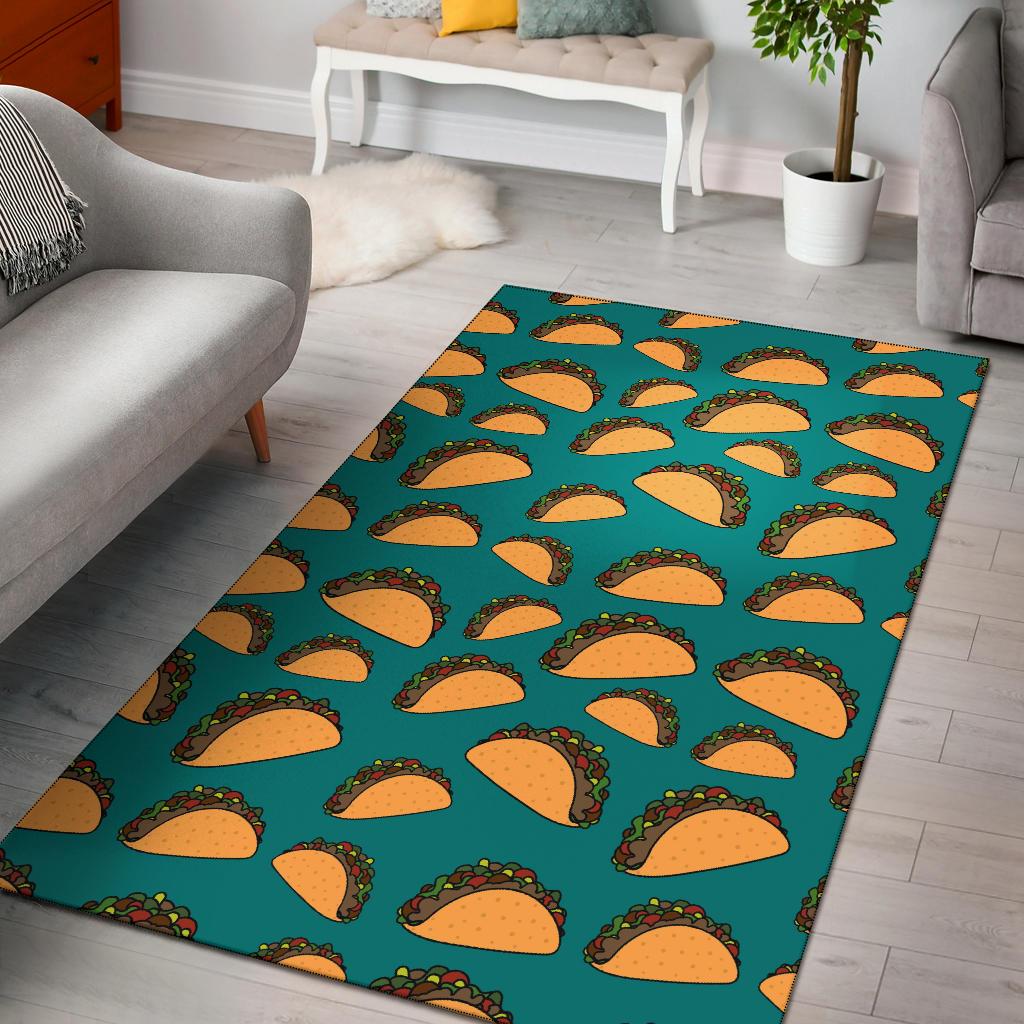 Taco Pattern Print Design TC07 Area Rugs