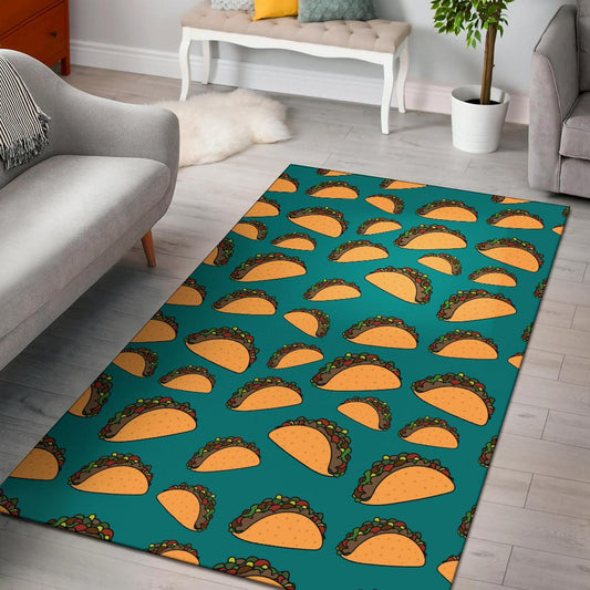 Taco Pattern Print Design TC07 Area Rugs
