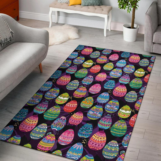 Easter Eggs Pattern Print Design RB08 Area Rugs