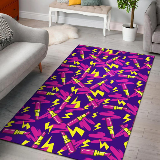 Lipstick Pattern Print Design LT04 Area Rugs