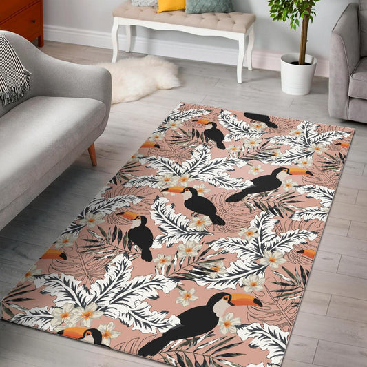 Toucan Theme Pattern Area Rug