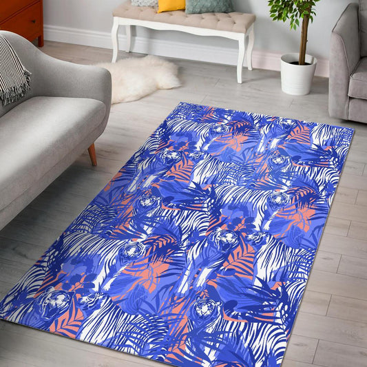 white bengal tigers pattern Area Rug