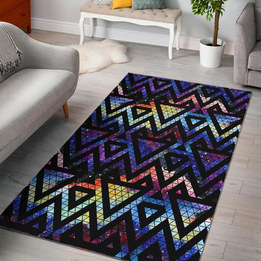 Space Colorful Tribal Galaxy Pattern Area Rug