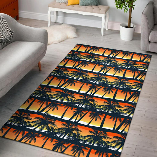 Palm Tree Pattern Print Design PT011 Area Rugs