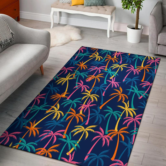 Palm Tree Pattern Print Design PT013 Area Rugs