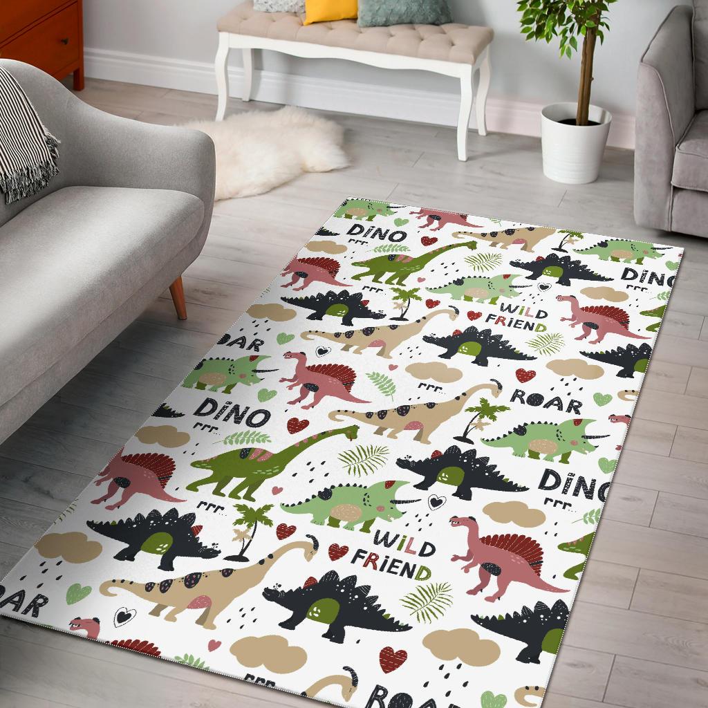Cute dinosaurs pattern Area Rug