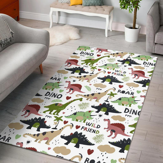 Cute dinosaurs pattern Area Rug