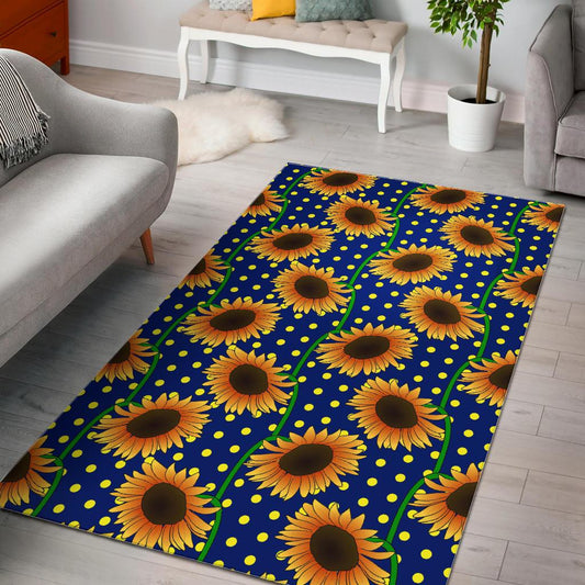 Sunflower Pokka Dot Pattern Area Rug