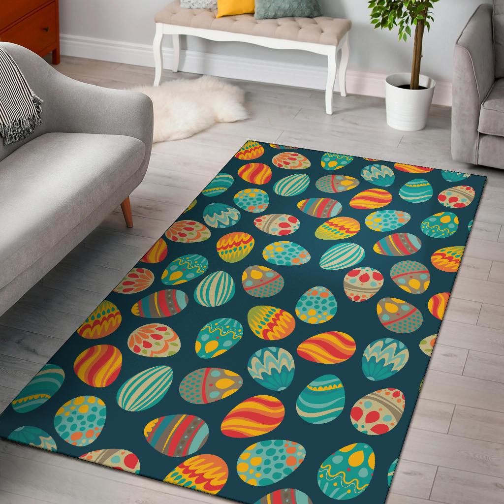 Easter Eggs Pattern Print Design RB09 Area Rugs