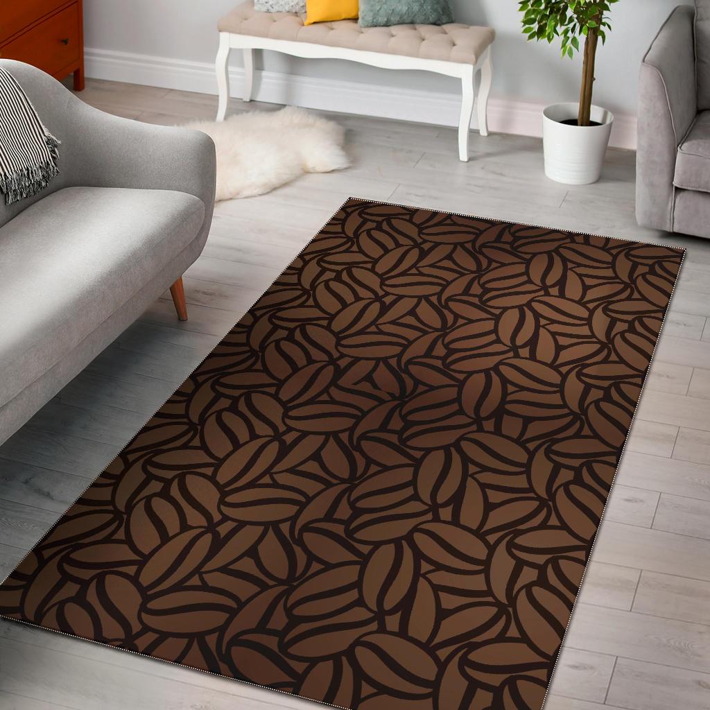 coffee bean pattern Area Rug