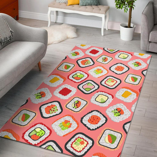 Sushi Roll Pattern Area Rug