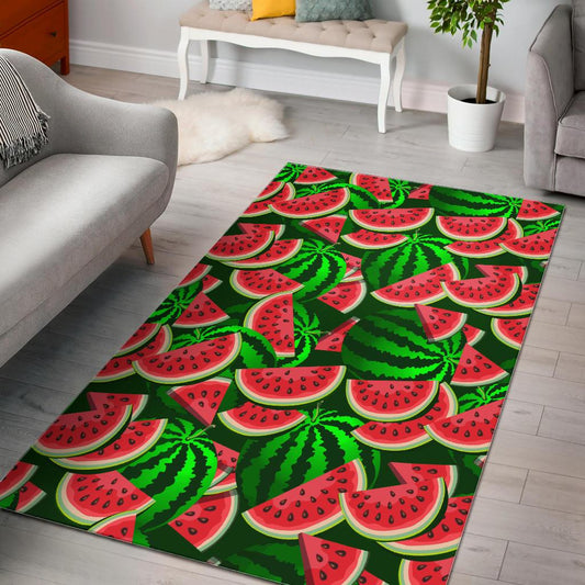 Watermelon Pattern Theme Area Rug