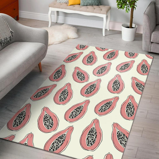 papaya pattern Area Rug