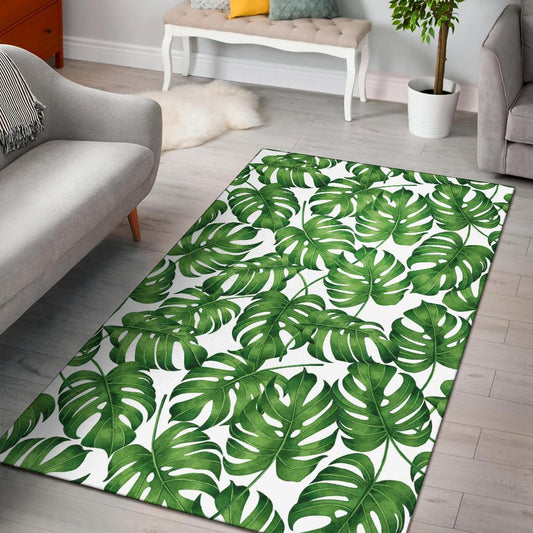 Palm Leaves Pattern Print Design PL08 Area Rugs