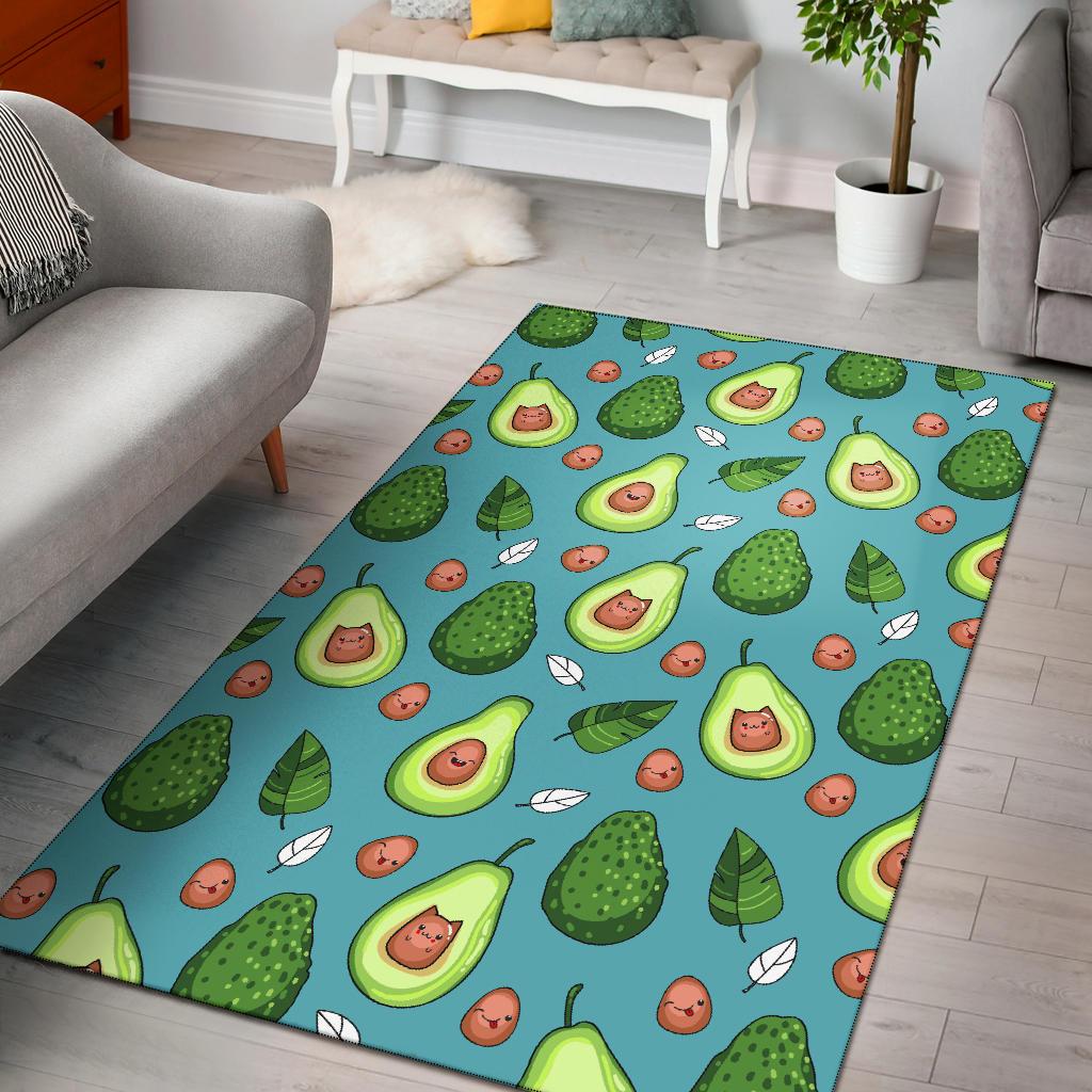 Avocado Pattern Print Design AC05 Area Rugs