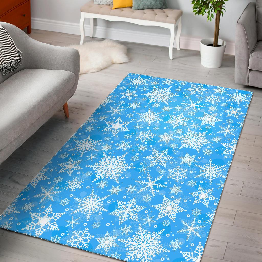 Snowflake Pattern Area Rug