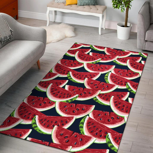 Watermelon Pattern Print Design WM011 Area Rugs