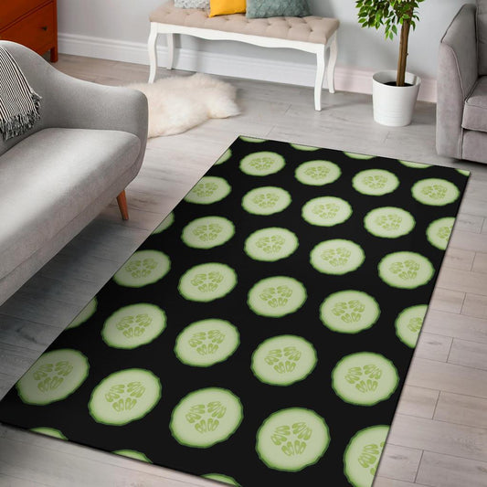 Cucumber Pattern Print Design CC02 Area Rugs