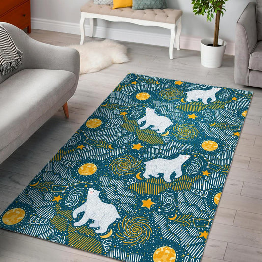 Polar Bear Pattern Area Rug