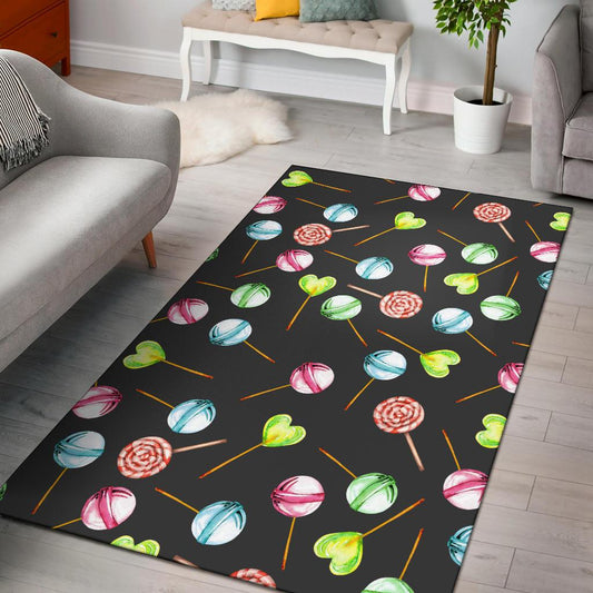 Lollipop Pattern Print Design LL02 Area Rugs