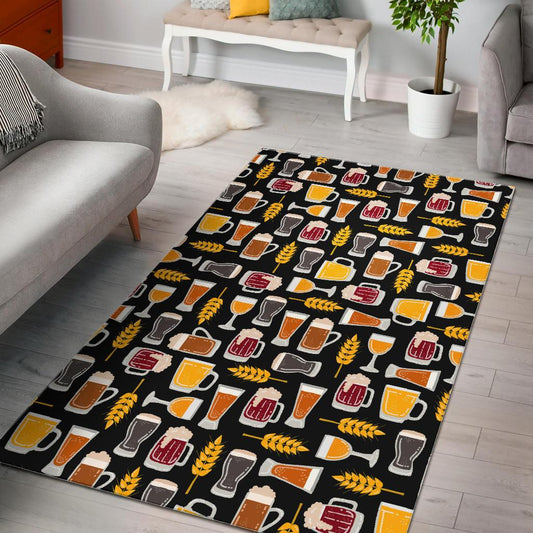 Beer type pattern Area Rug