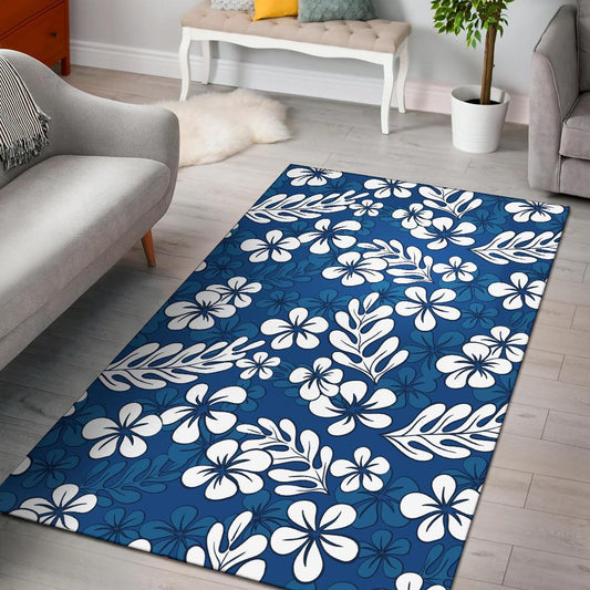 Plumeria Pattern Print Design PM015 Area Rugs