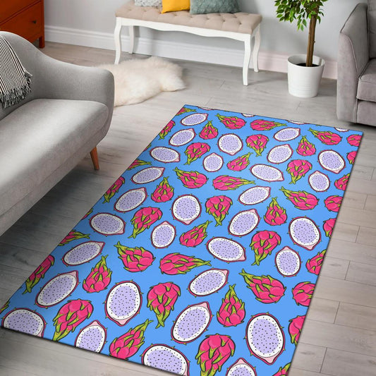 Dragonfruit Pattern Print Design DF04 Area Rugs