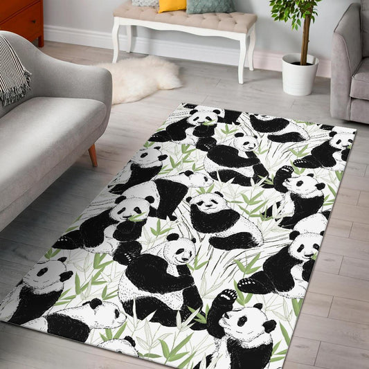 Panda Pattern Area Rug