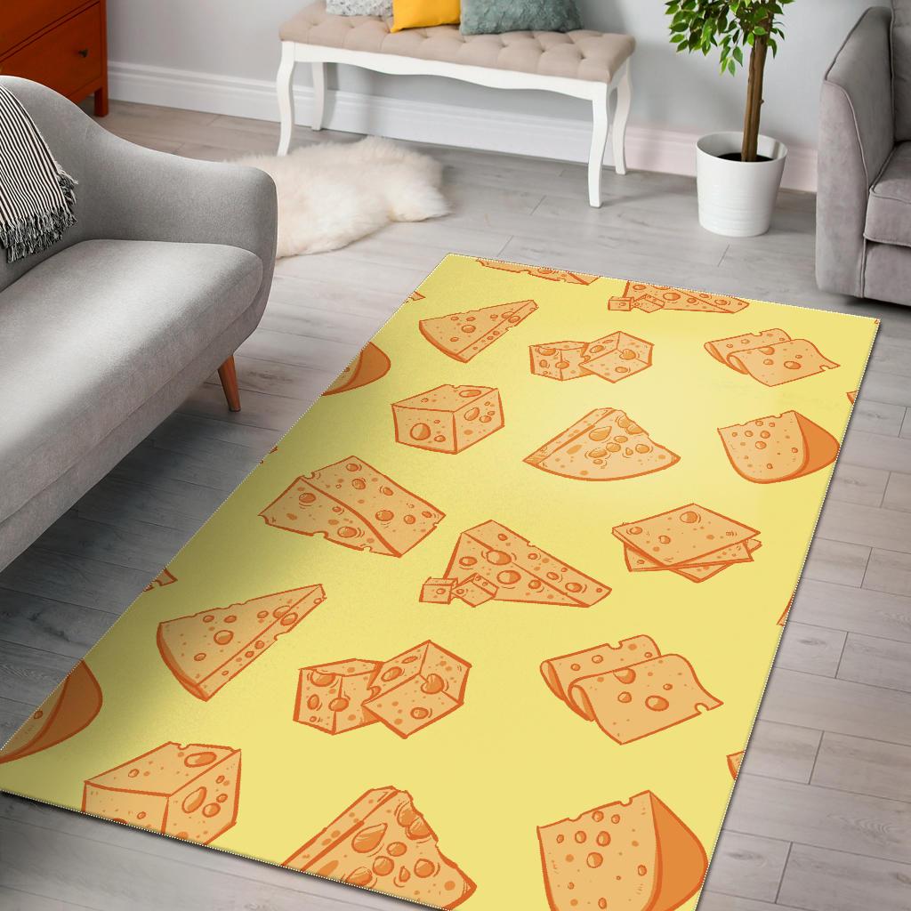 Cheese design pattern Area Rug