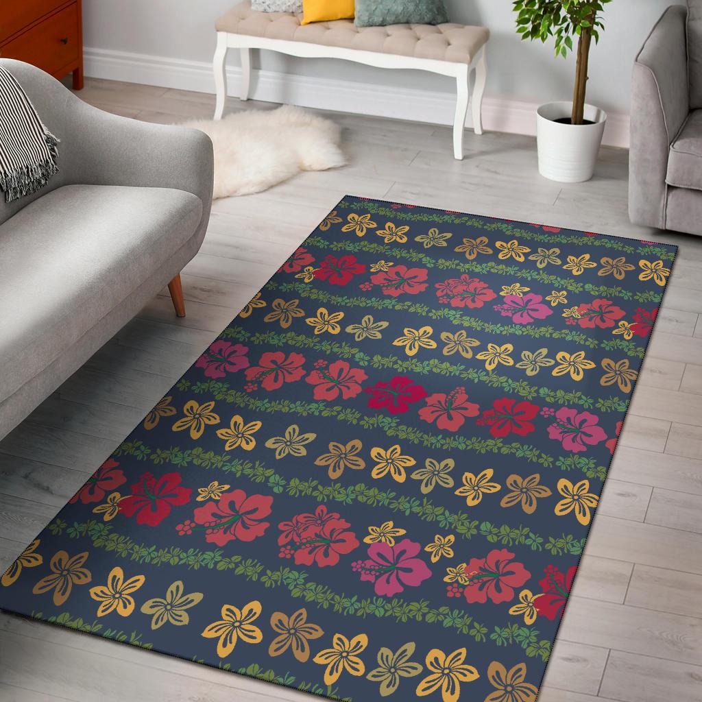 Hawaiian Themed Pattern Print Design H018 Area Rugs