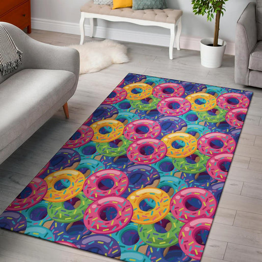 Donut Pattern Print Design DN010 Area Rugs