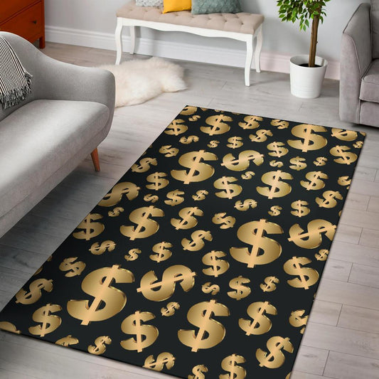 Dollar Pattern Print Design DO04 Area Rugs