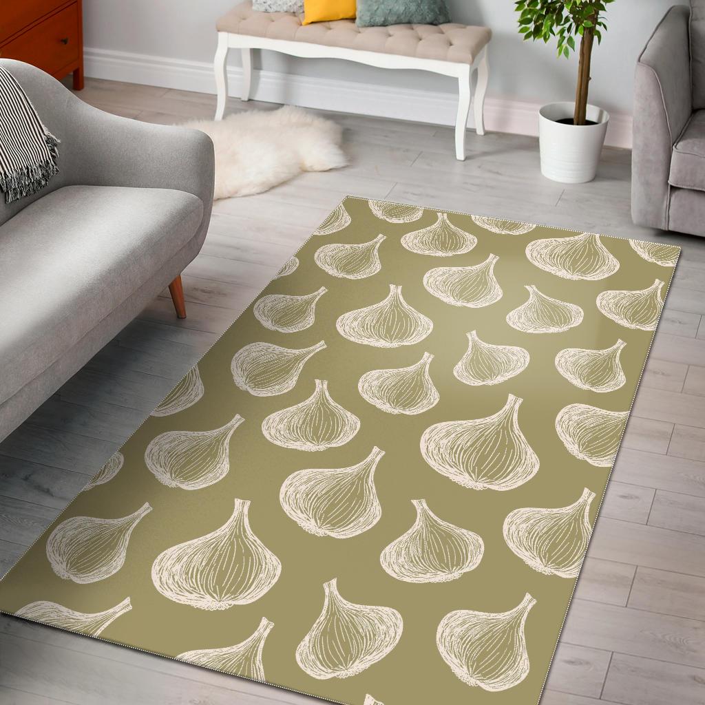 Garlic design pattern Area Rug