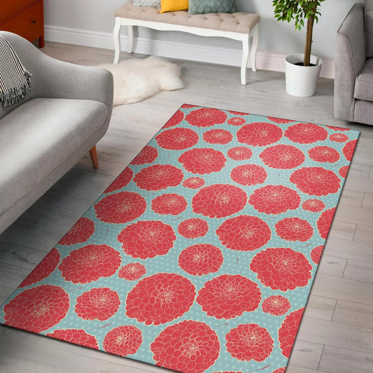 Marigold Pattern Print Design MR03 Area Rugs