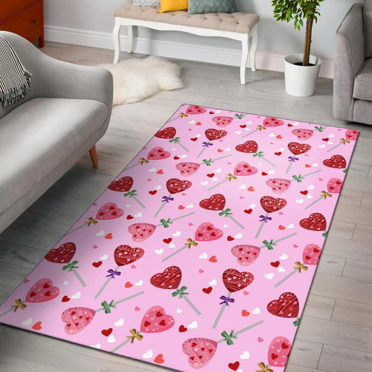 Lollipop Pattern Print Design LL07 Area Rugs