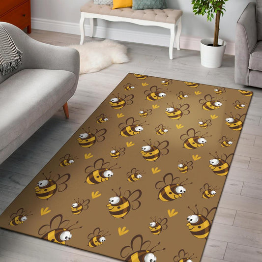 Bee Pattern Print Design BEE09 Area Rugs