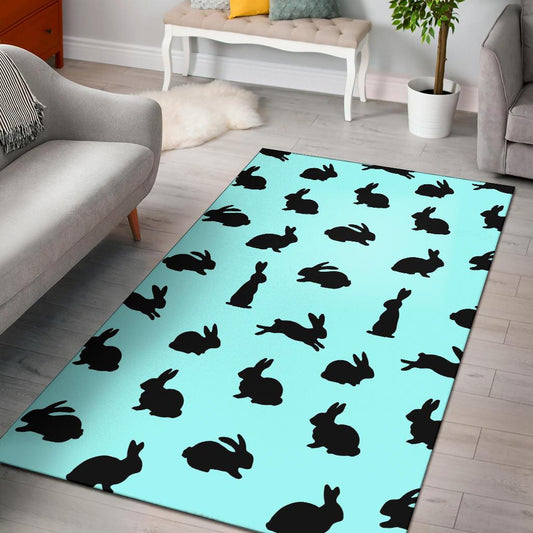 Rabbit Pattern Print Design RB010 Area Rugs